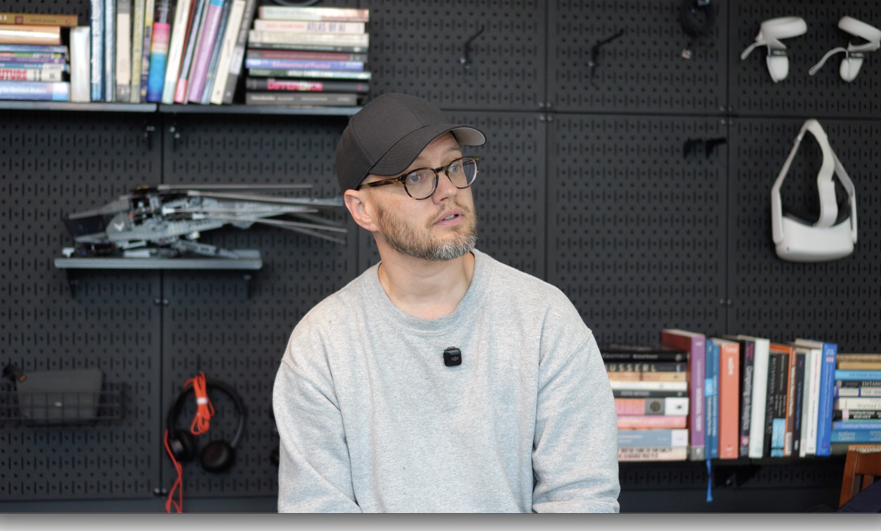 Aron Lindberg in his studio